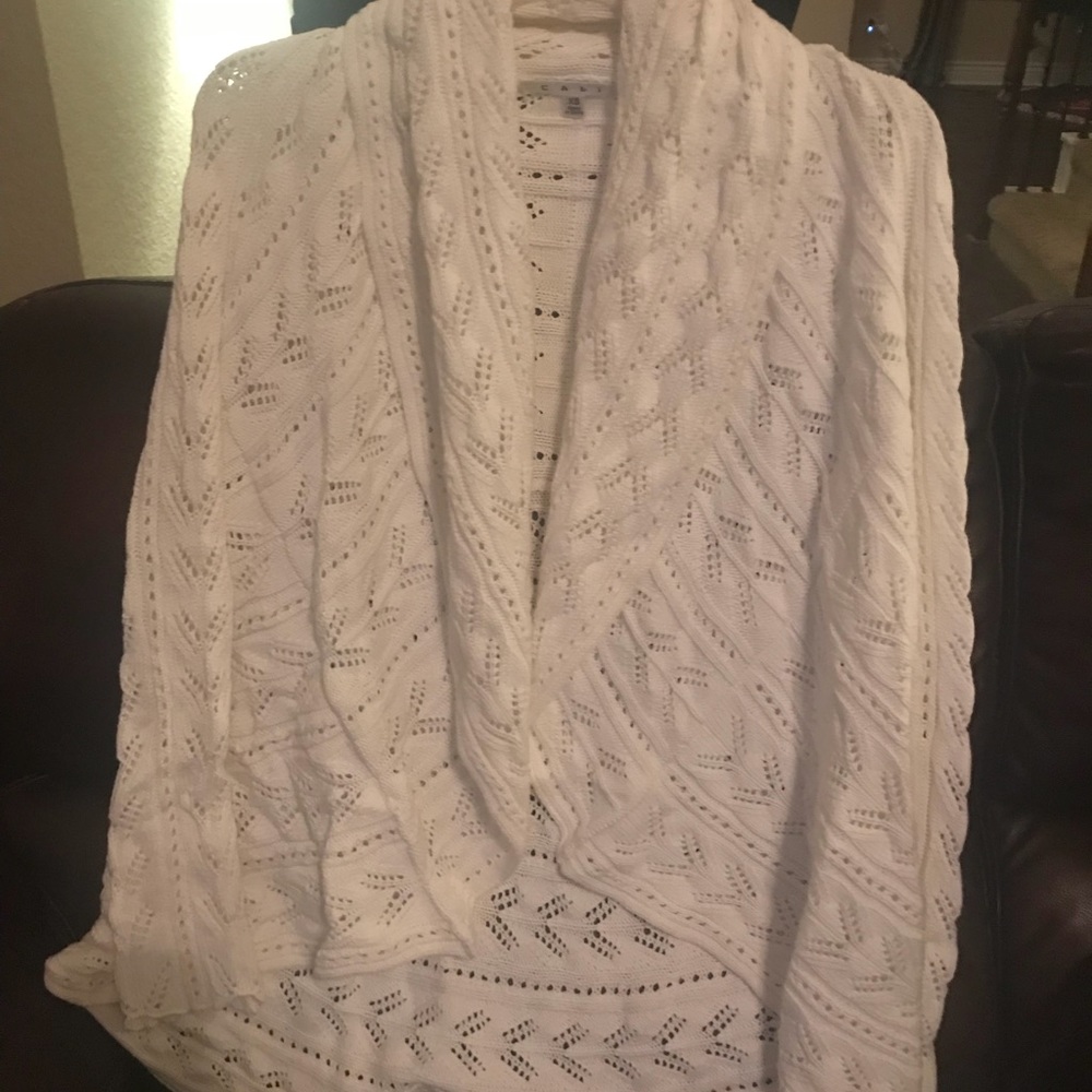 Cabi white Circle Sweater style 720 size XS